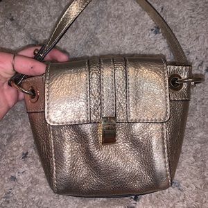 Milly gold crossbody purse